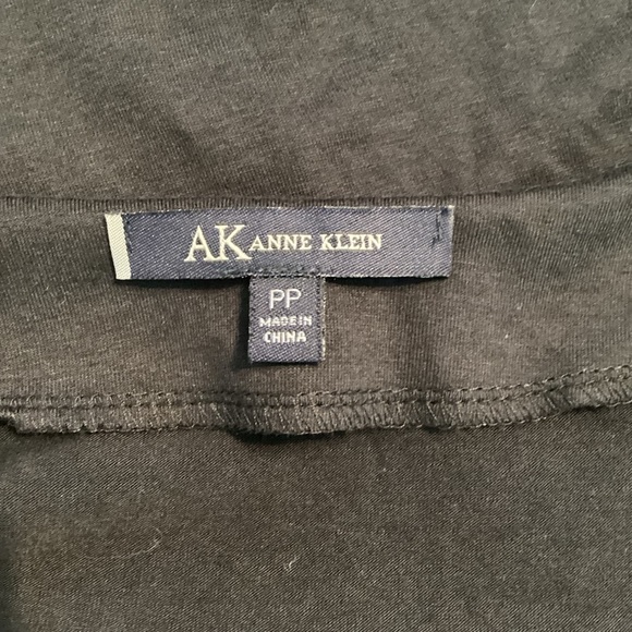 Anne Klein Top Size PP Black Rayon Blend - Picture 6 of 7